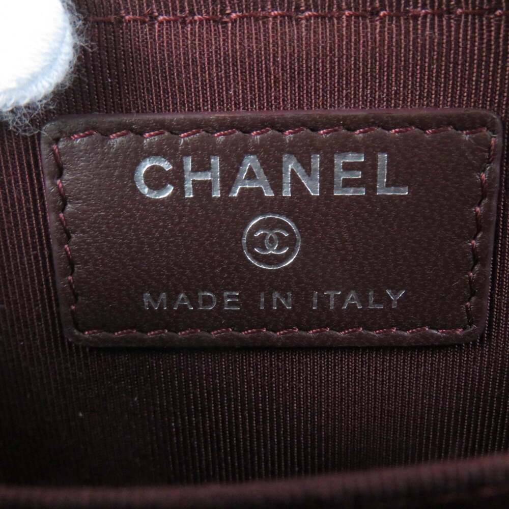 CHANEL Authentic Black Lambskin Leather Logo Wallet - Picture 9 of 10